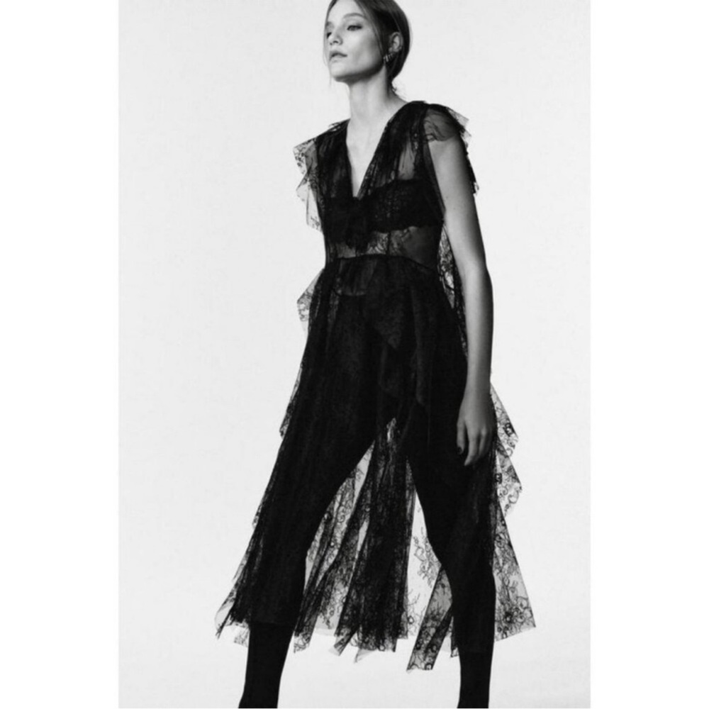 ZARA STUDIO LIMITED EDITION LACE MIDI DRESS